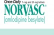 Norvasc - amlodipine - 5mg - 100 Tablets